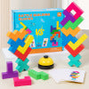 Wooden Russian building blocks for early childhood education, building block games, puzzle toys