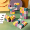 3D construction of building blocks, children's puzzle cube string toys, versatile building block cubes