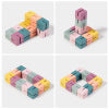 3D construction of building blocks, children's puzzle cube string toys, versatile building block cubes