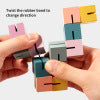 3D construction of building blocks, children's puzzle cube string toys, versatile building block cubes