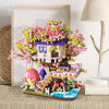 Flower House Assembly Building Blocks Microparticle Toys Christmas Gift
